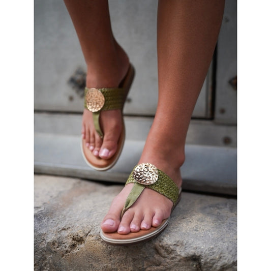 Lunar Fiona khaki sandal sizes 4-8 (37-41)