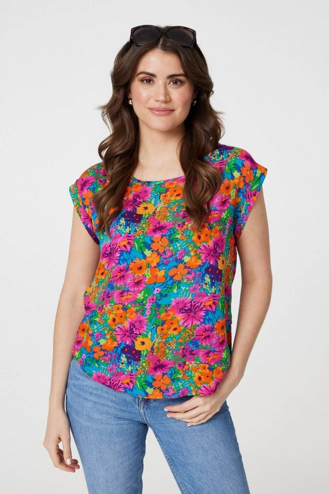Stella Morgan floral print top sizes 8,10,12,14,16