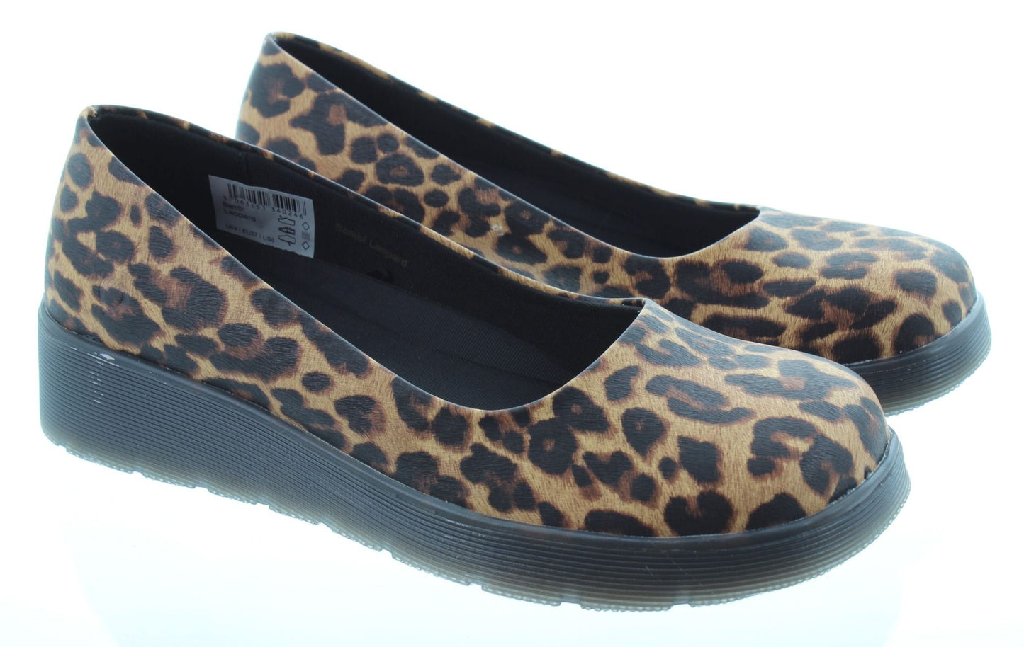 Heavenly Feet bambi leopard print slip on shoes 4-8 (37-41)