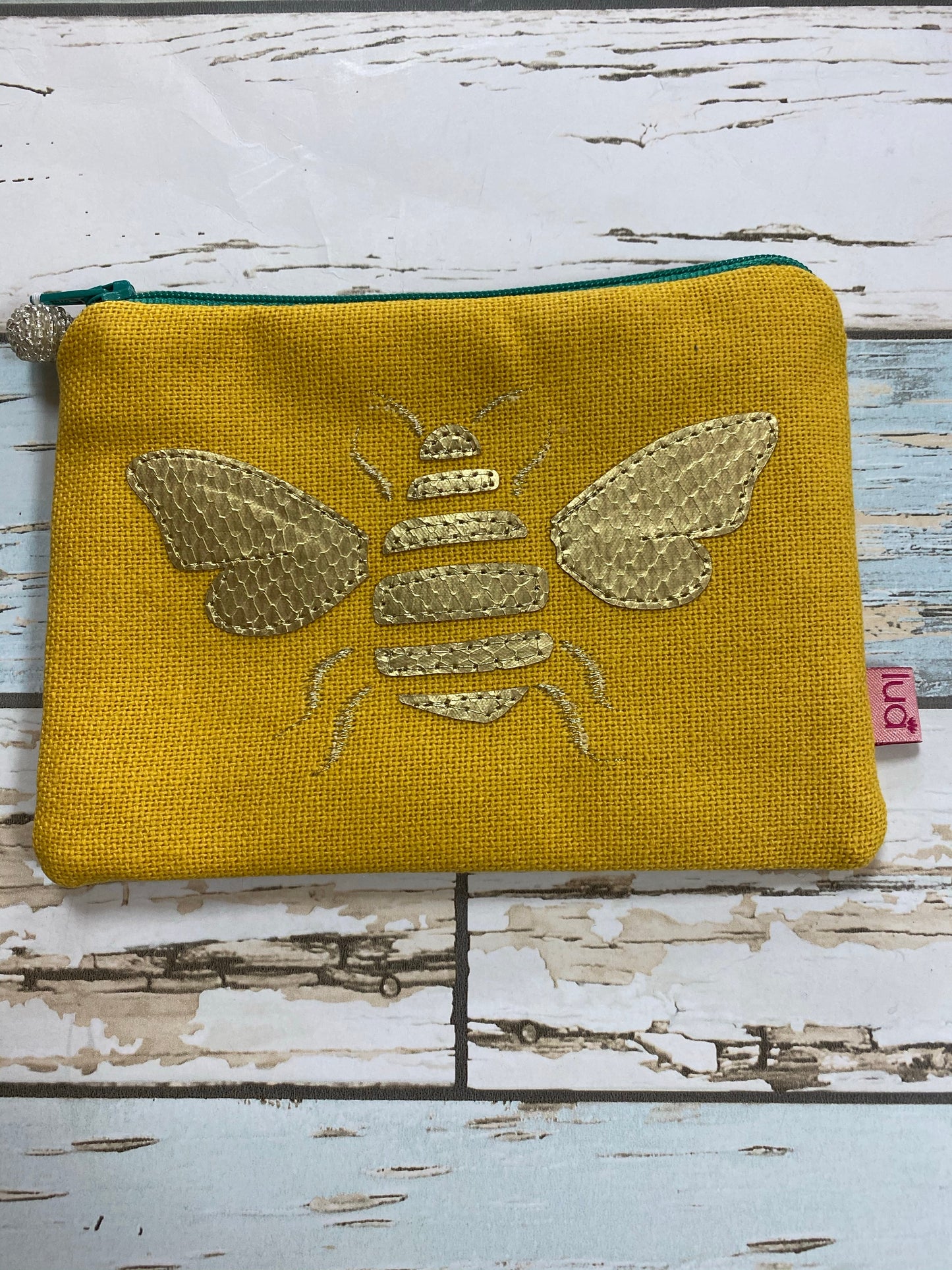 Bee purse yellow