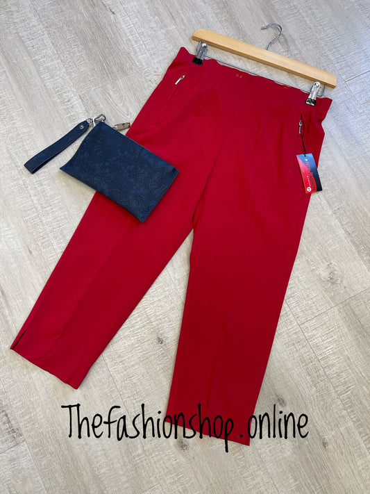 Red capri trousers sizes 10-22