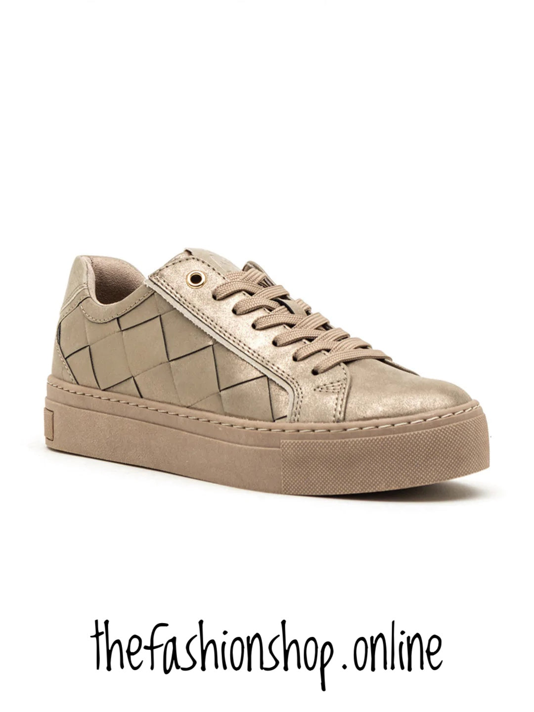 Marco Tozzi Taupe weave trainer sizes 4-9