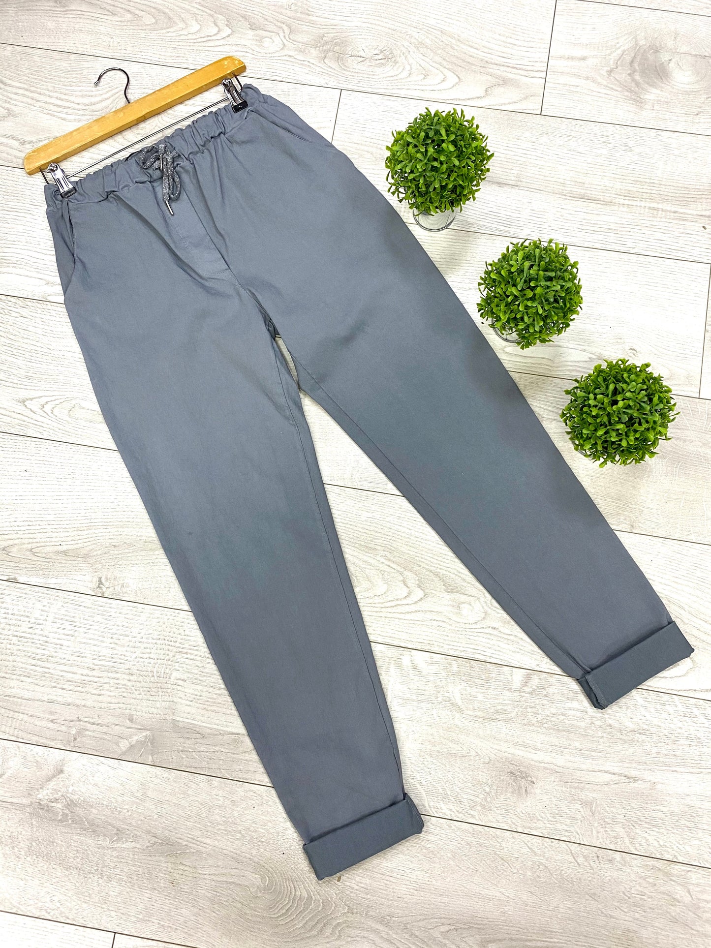 Plus size grey classic magic trousers 18-24