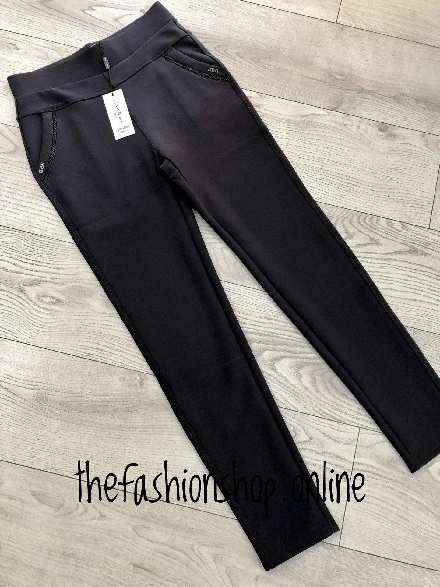Black jeggings wonderful fit with pocket detail in sizes 8 - 24