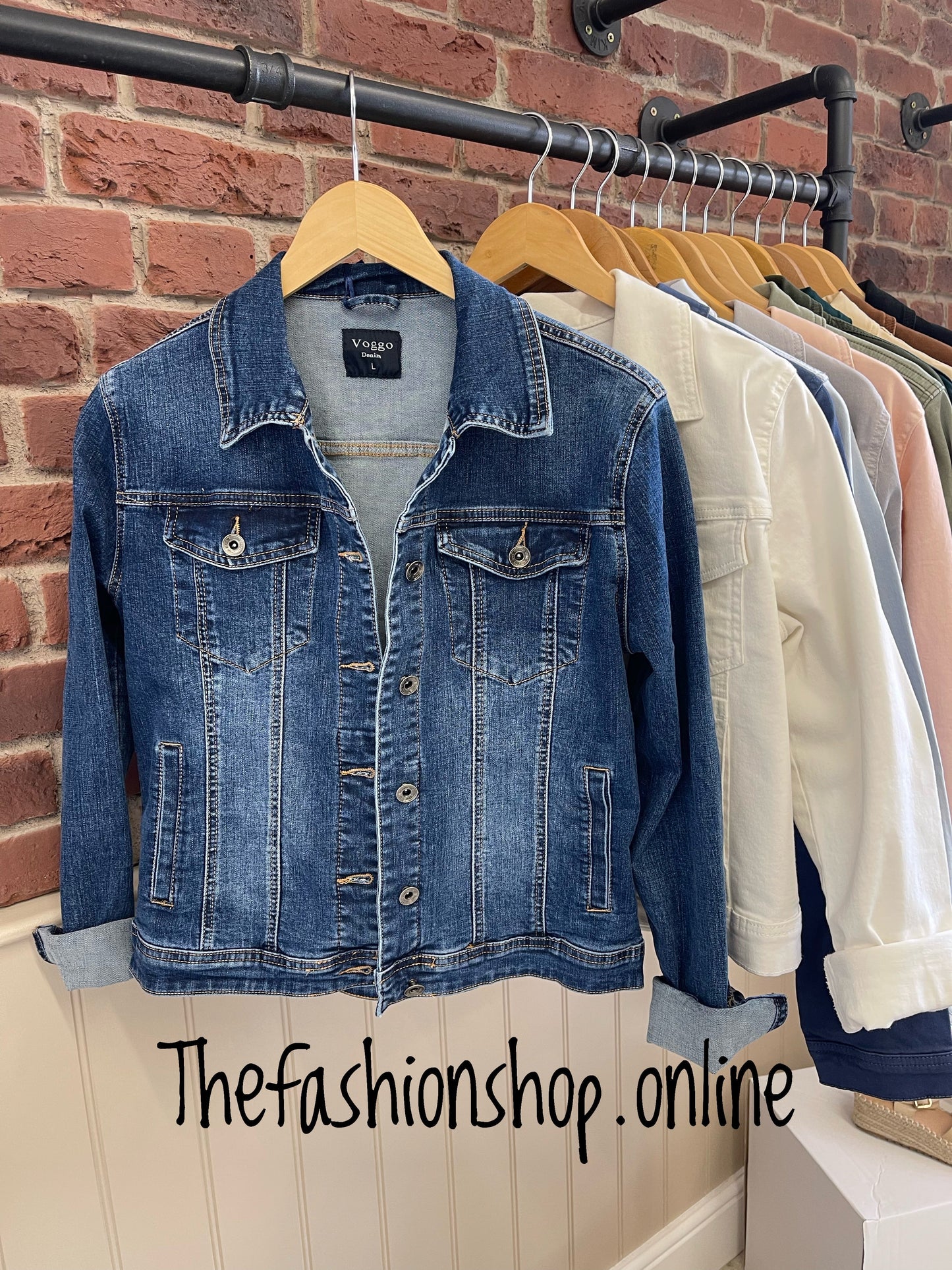 Blue denim jacket sizes 10-18