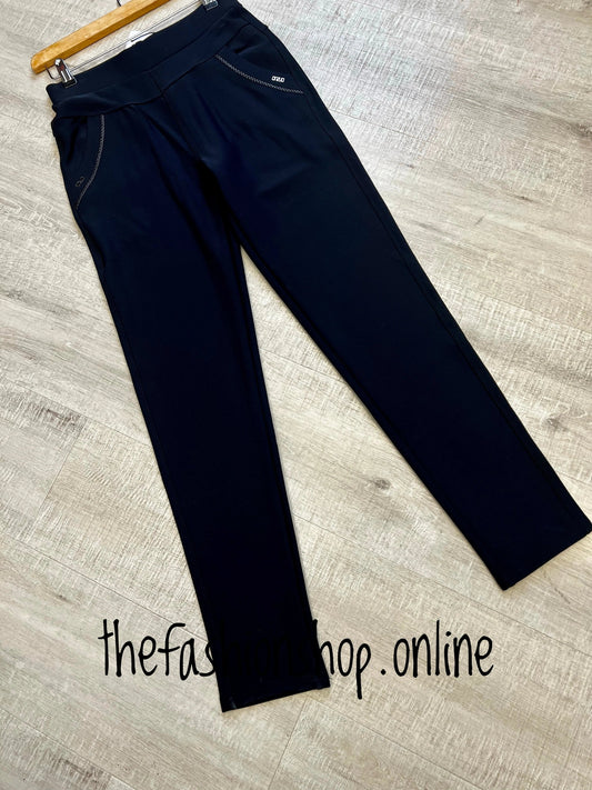 Navy jeggings wonderful fit with pocket detail sizes 8-24
