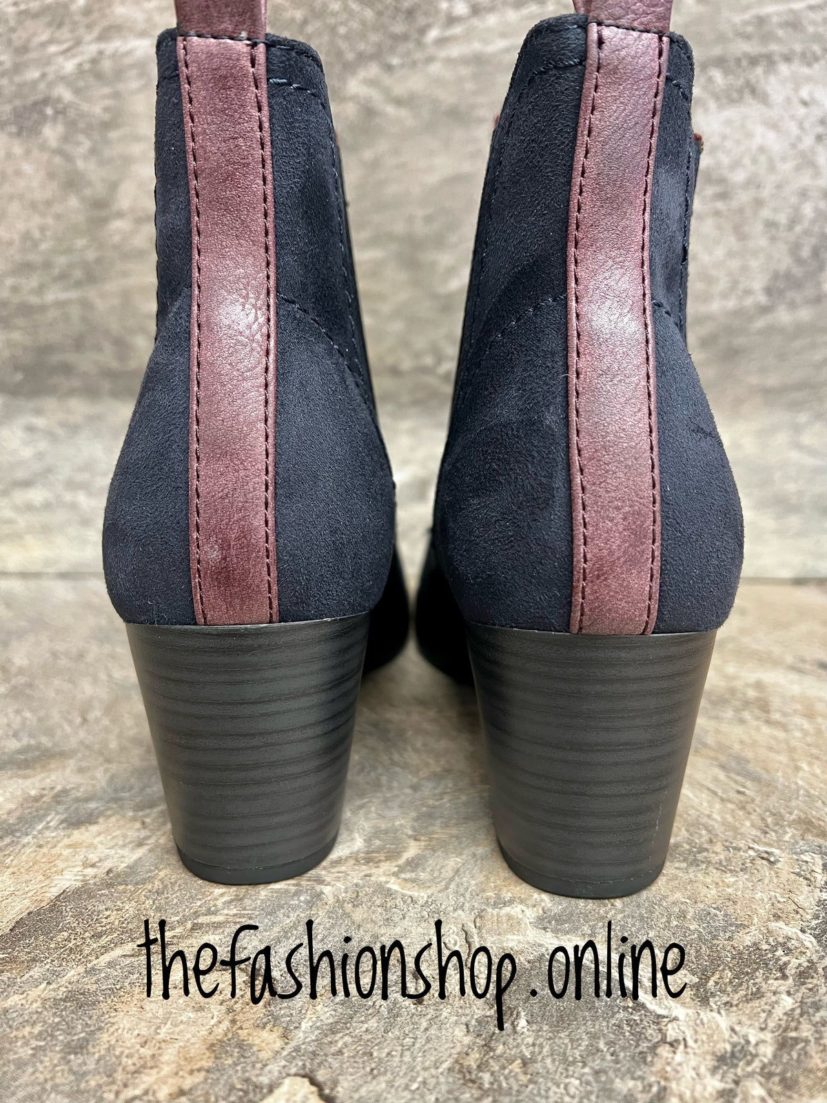 Marco Tozzi navy heeled Chelsea ankle boot 4-9