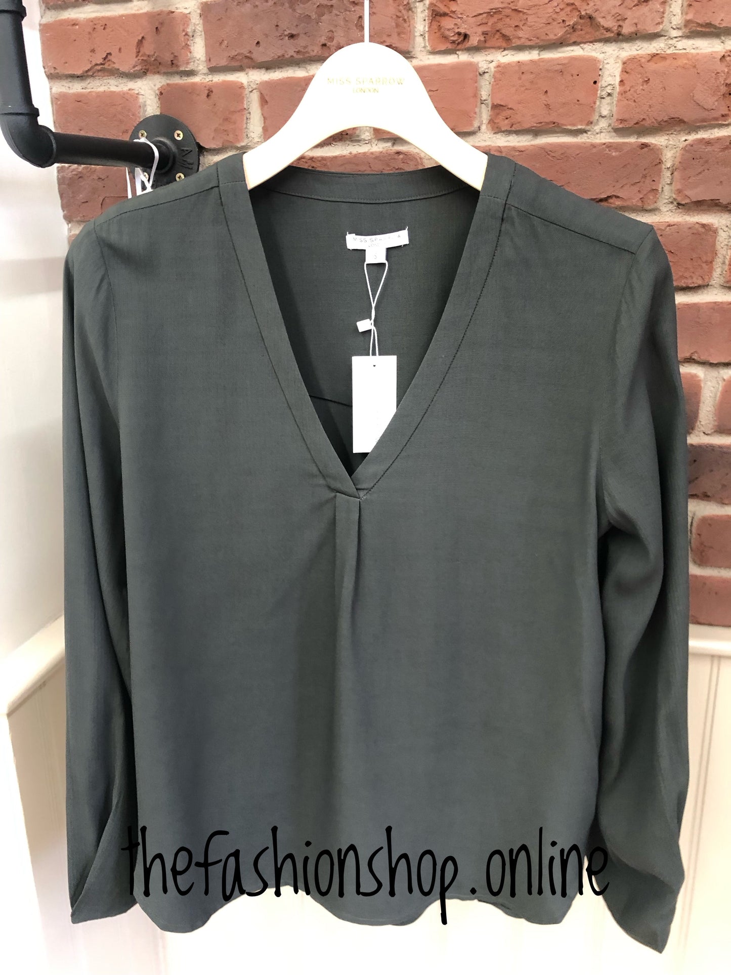 Miss sparrow v neck long sleeve blouse S-2XL