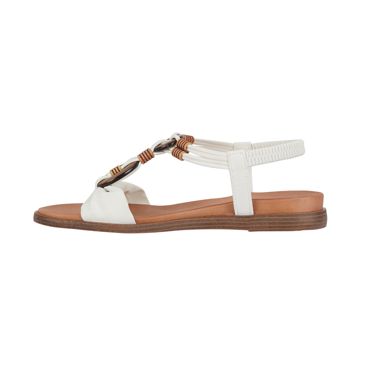 Jo & Joe Larnaca white sandals sizes 4-8 (37-41)