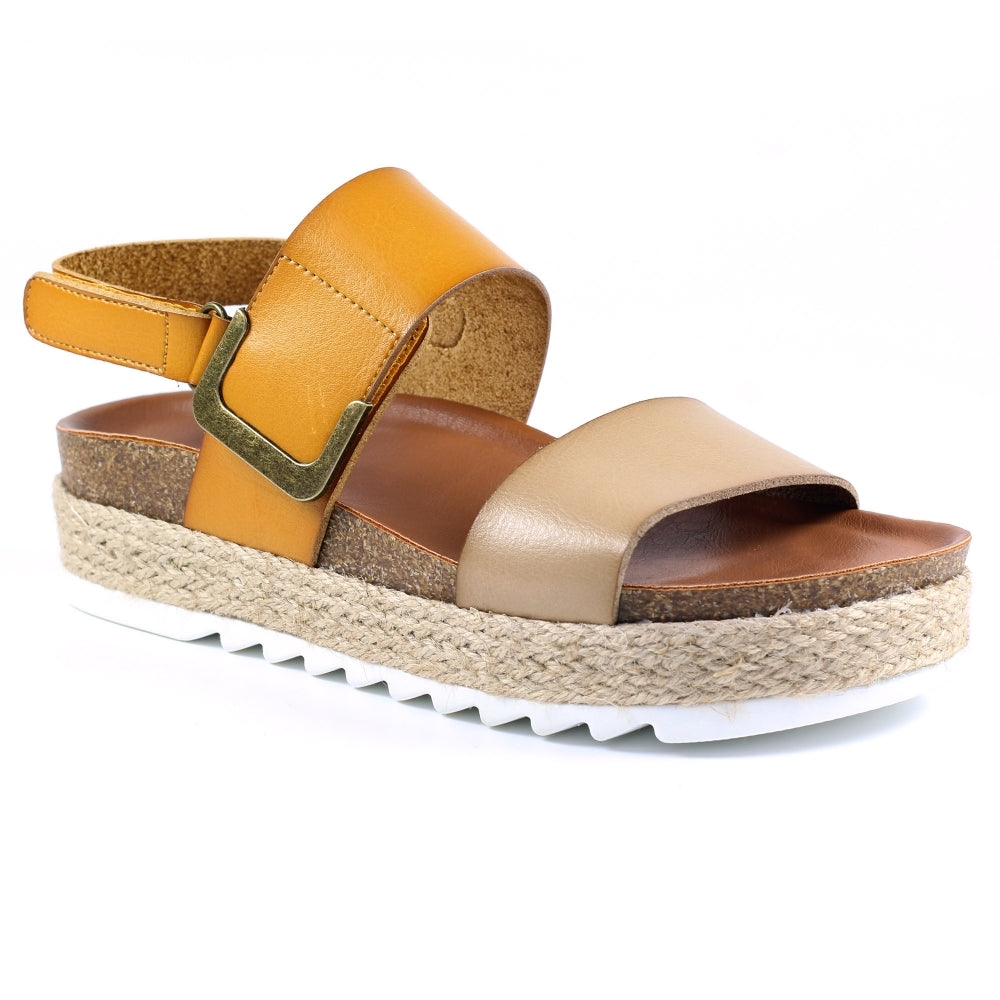 Beige Lunar Deanna sandal sizes 4-8