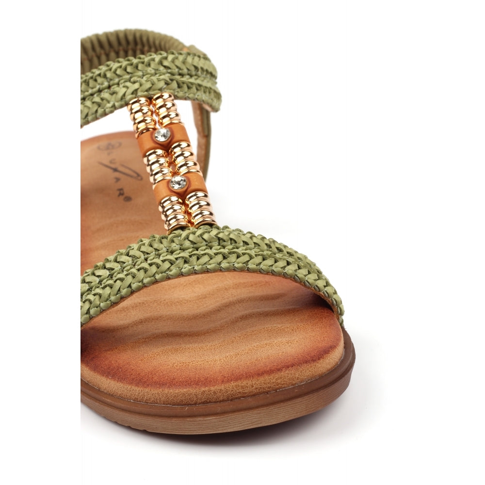 Lunar Portofino khaki sandals sizes 4-8 (37-41)