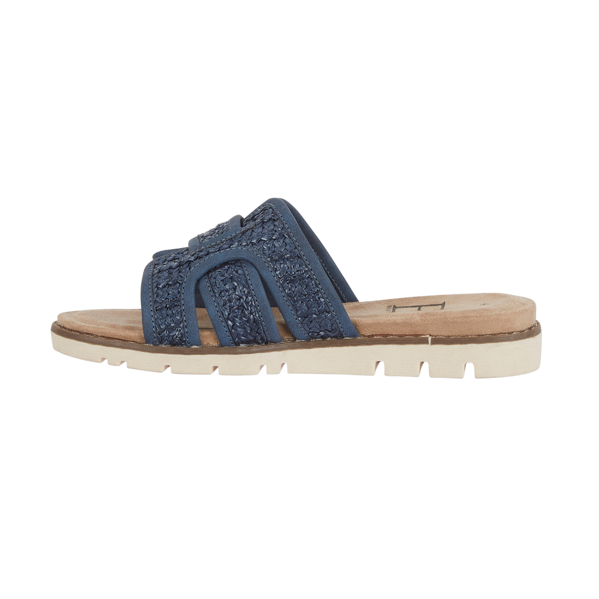 Raphael navy slip on sandal sizes 4-8 (37-41)