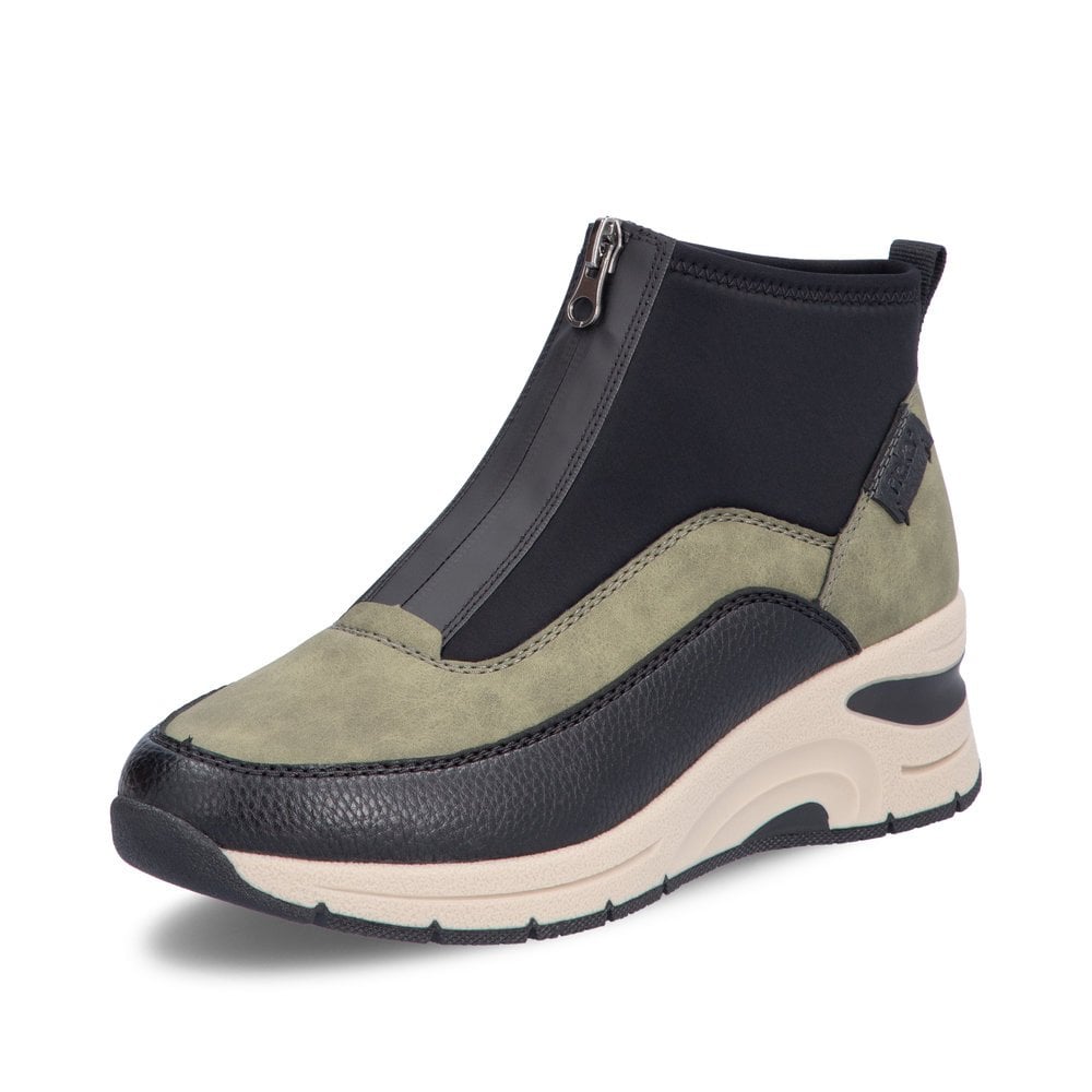 Rieker green zipper shoes sizes 4-8