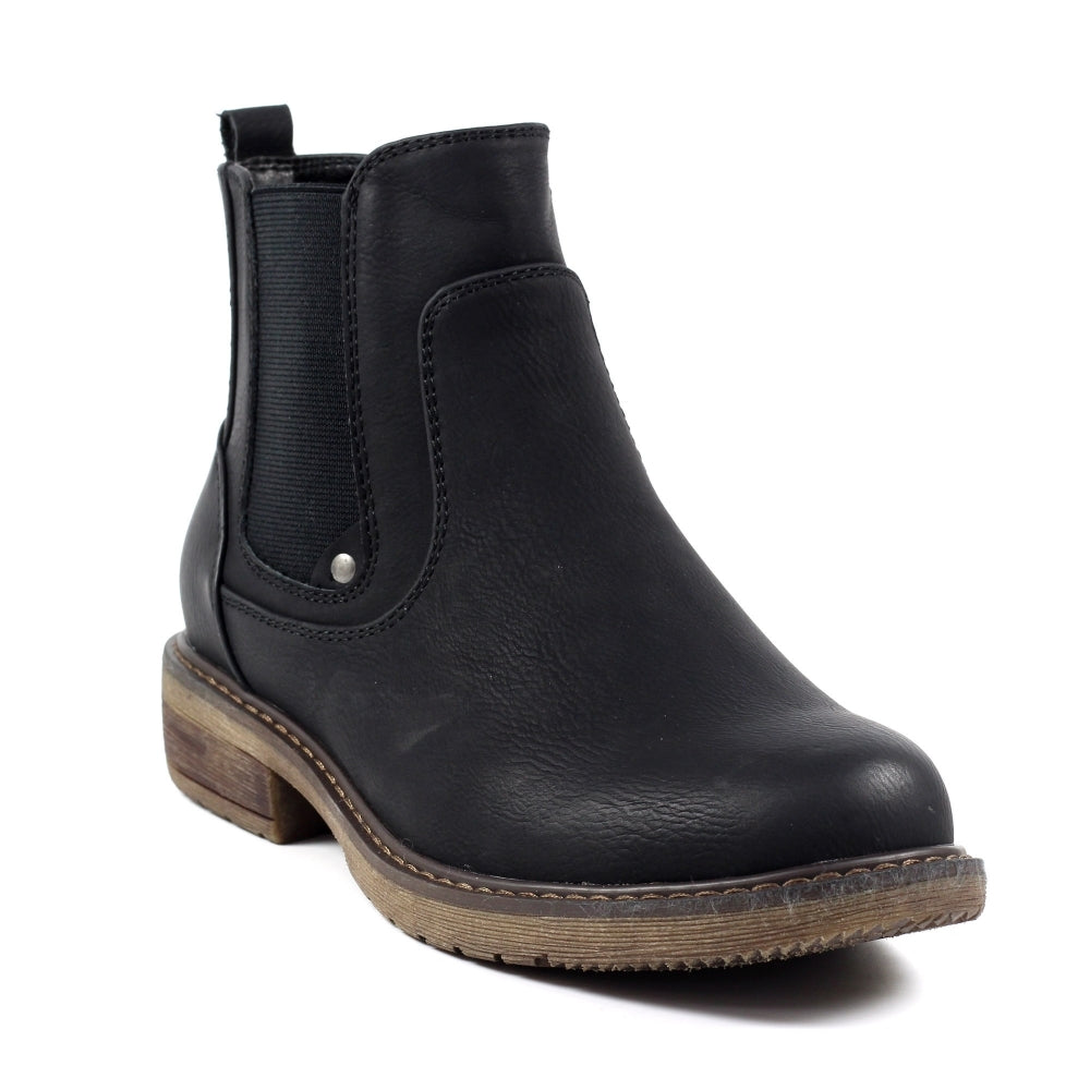 Lunar Roxie II black ankle boot sizes 4-8