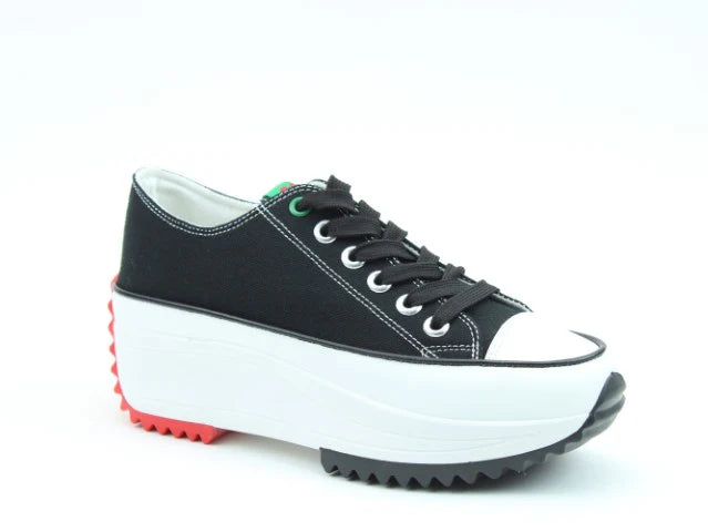 Heavenly Feet Strata black trainers sizes 3-7 (36-41)