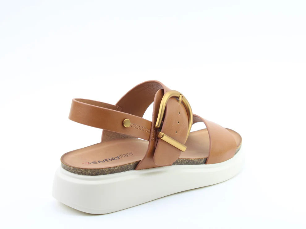 Heavenly Feet tan Bernie sandal sizes 4-7 (37-41)