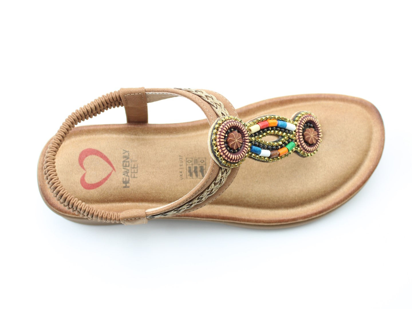 Heavenly Feet Zing tan sandals sizes 4-8 (37-41)