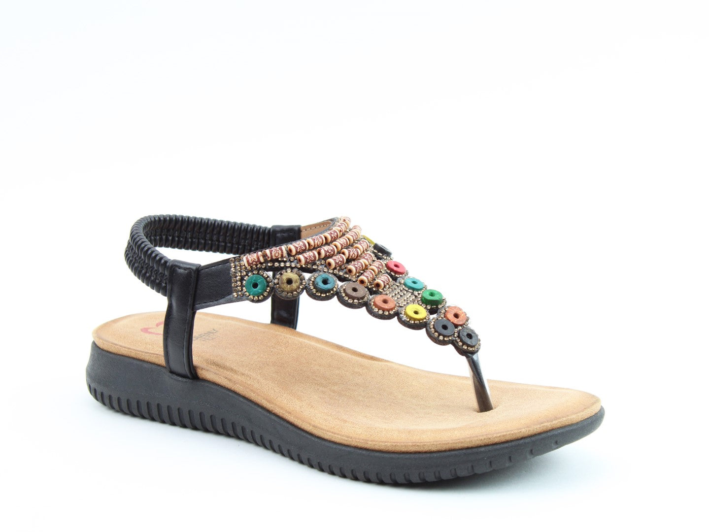 Heavenly Feet black Radiance sandals 4-8 (37-42)