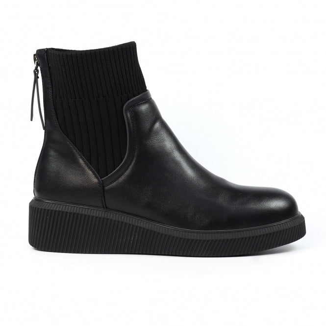 Lunar Tara black wedge boot sizes 4-8
