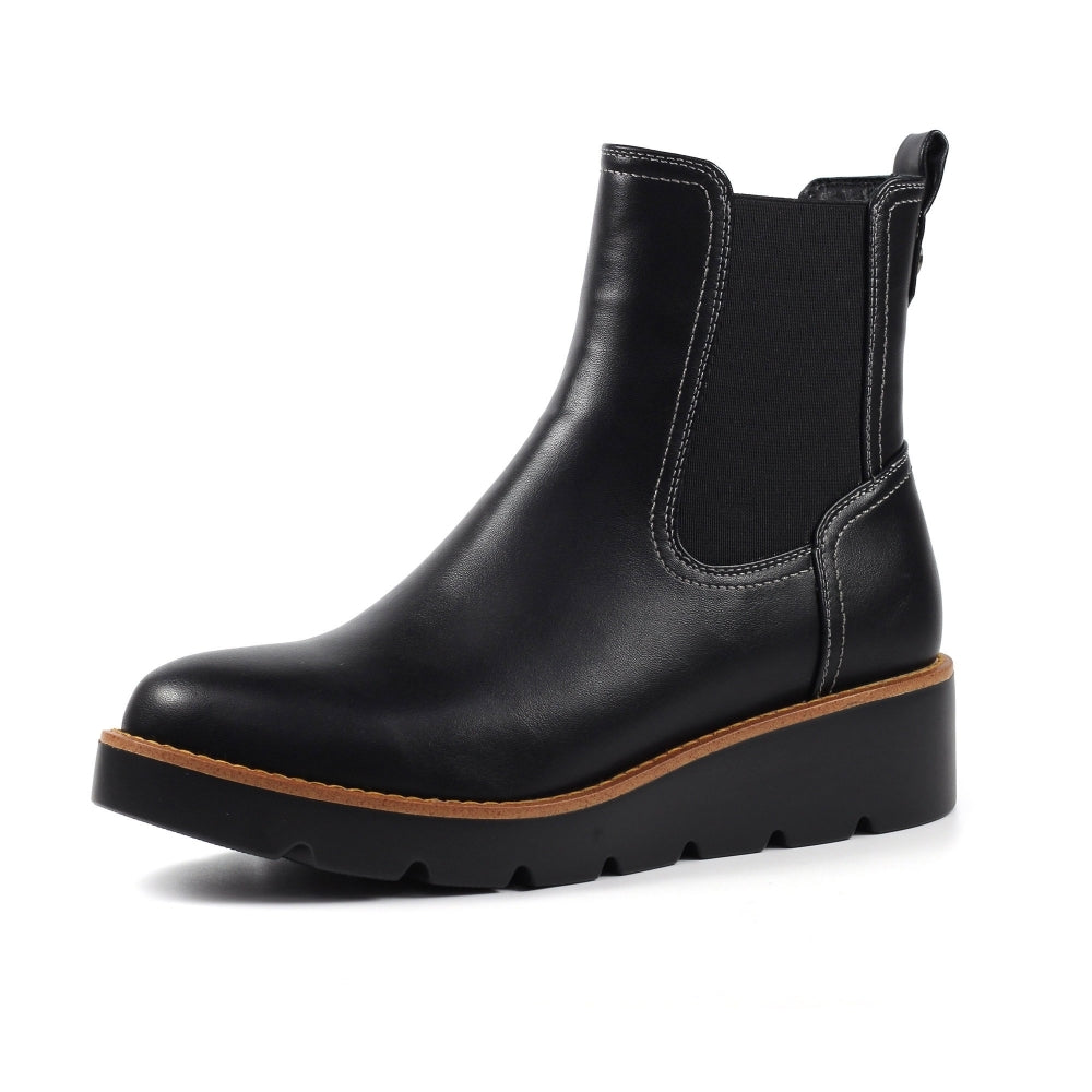 Lunar Taylor black wedge boot sizes 4-8