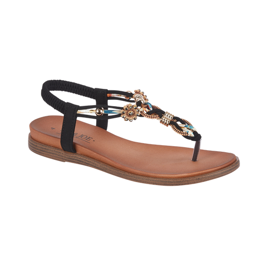 Jo and Joe black Tunisia sandals sizes 4-8 (37-41)