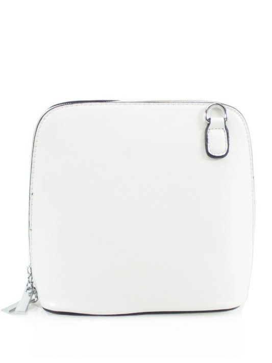 White chic bag with long shoulder strap