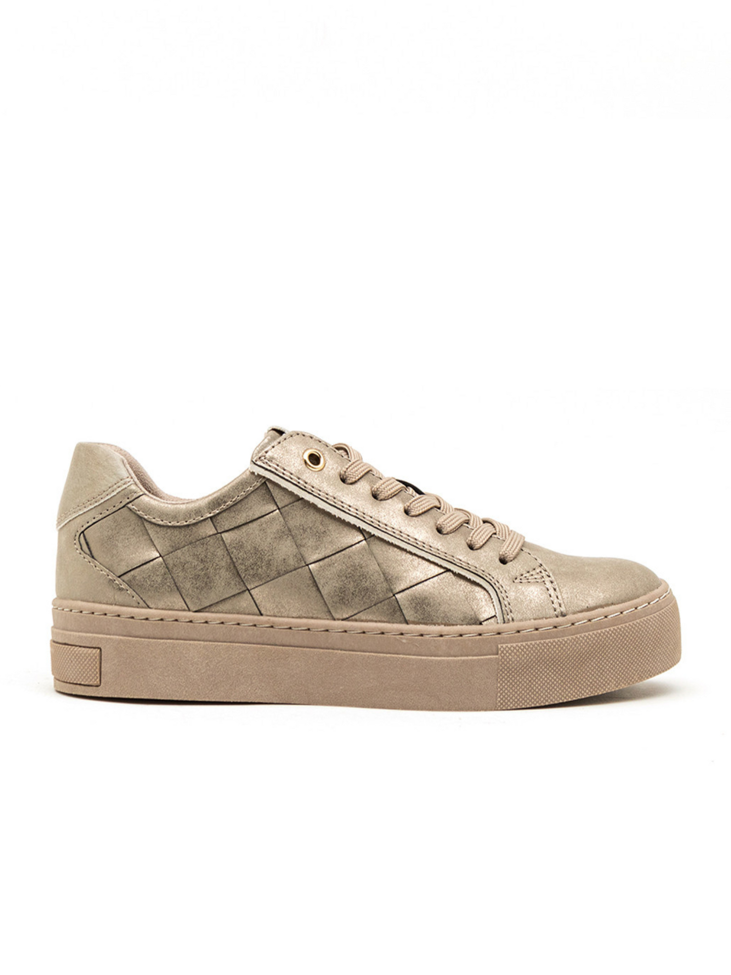 Marco Tozzi Taupe weave trainer 4-9