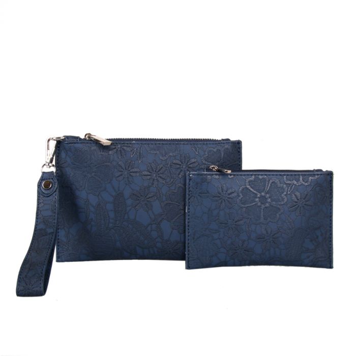 Red Cuckoo navy floral purse duo