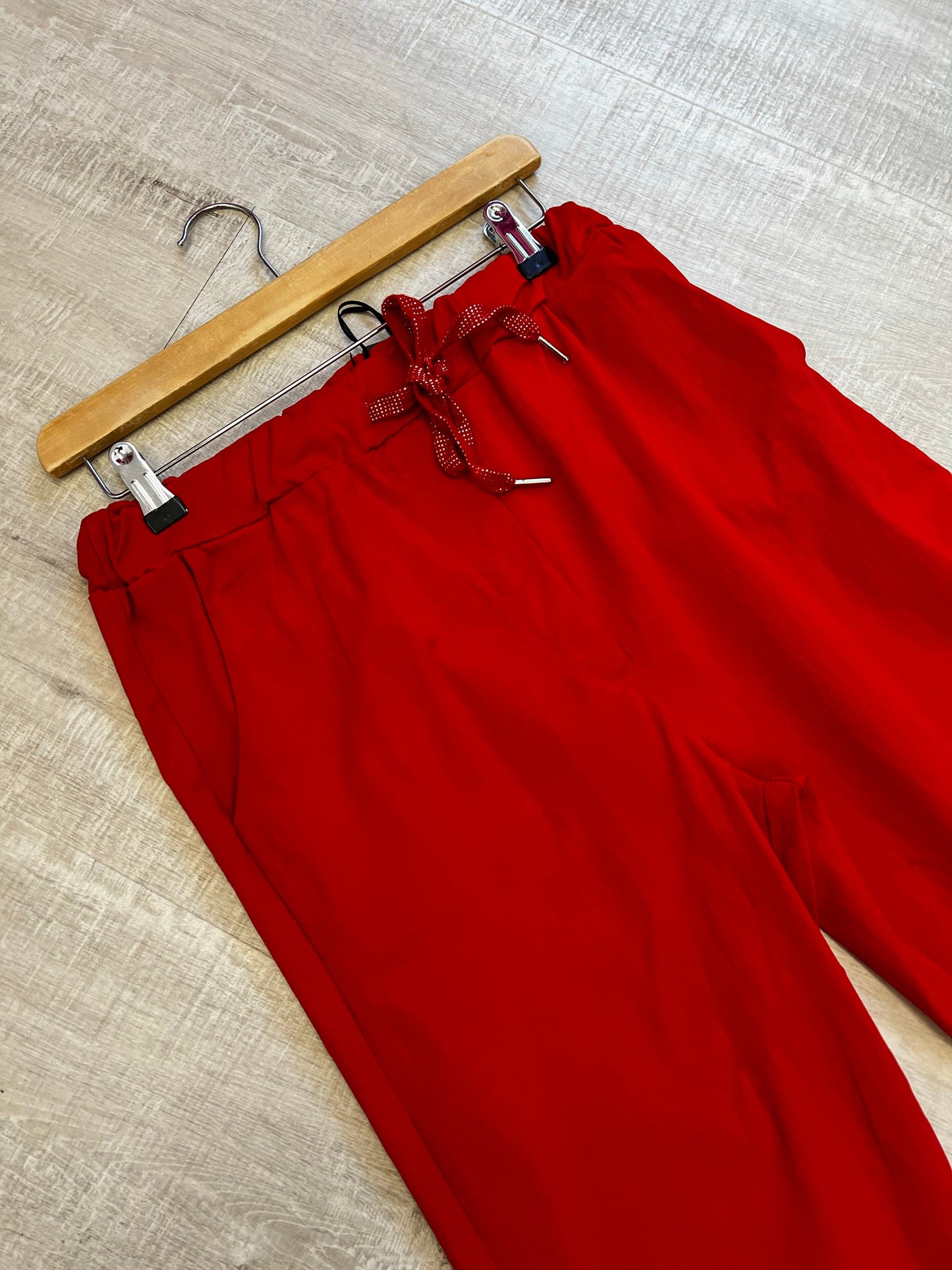 Plus size red classic magic trousers 18-24