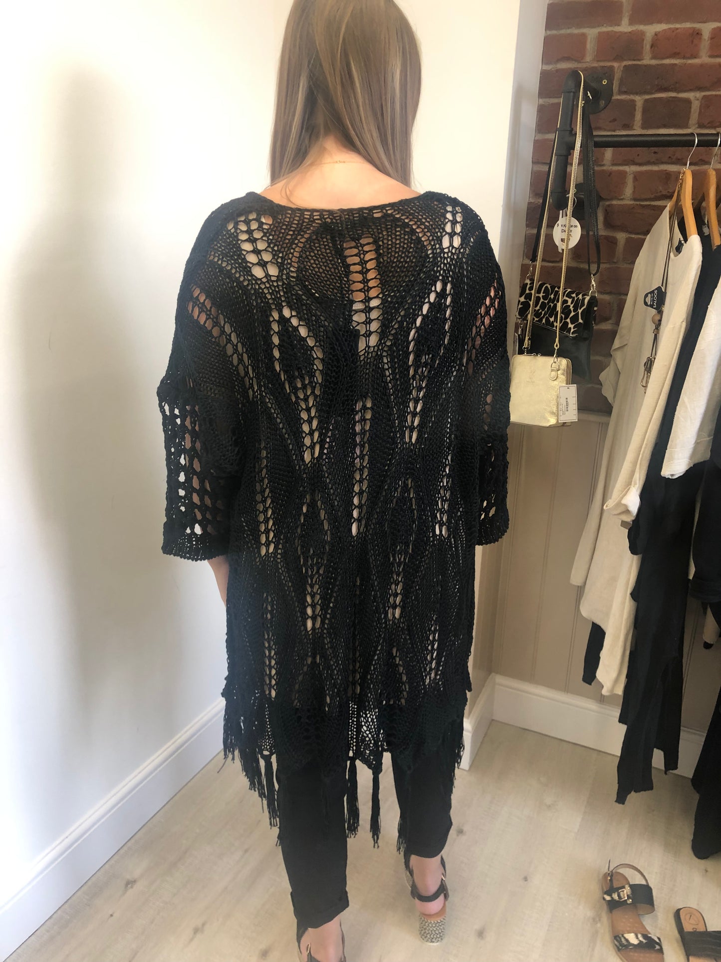 Black tassel cardigan 8-16