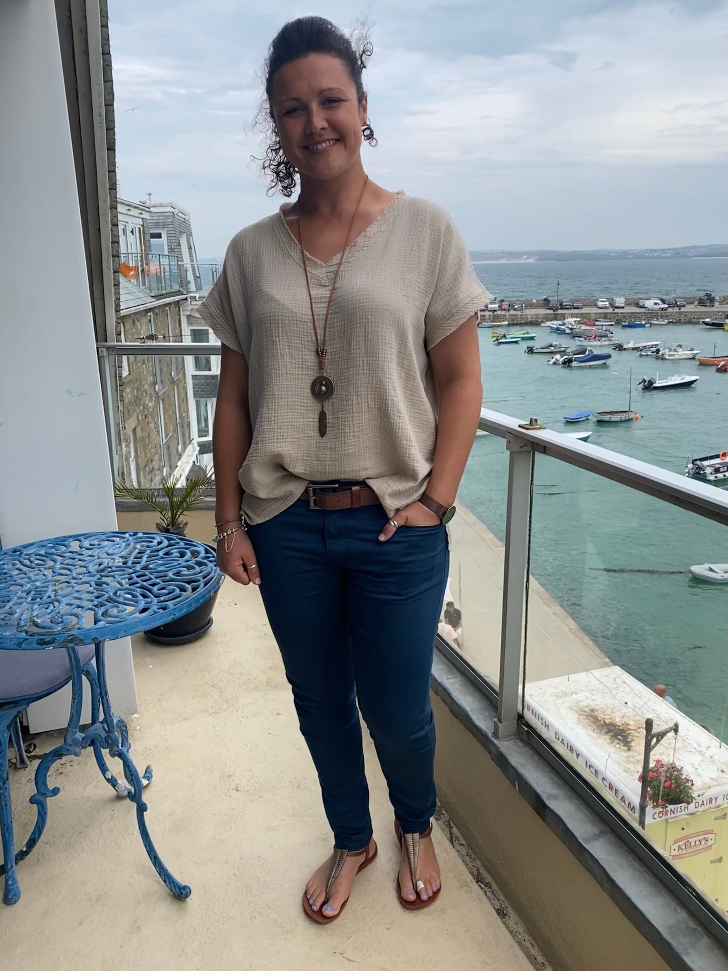 Navy classic ladies fit jeans