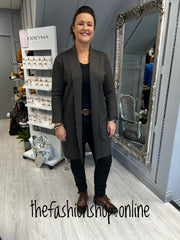 Mink roll collar coatigan 12-16