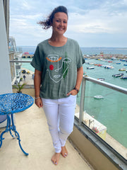 White classic ladies fit jeans