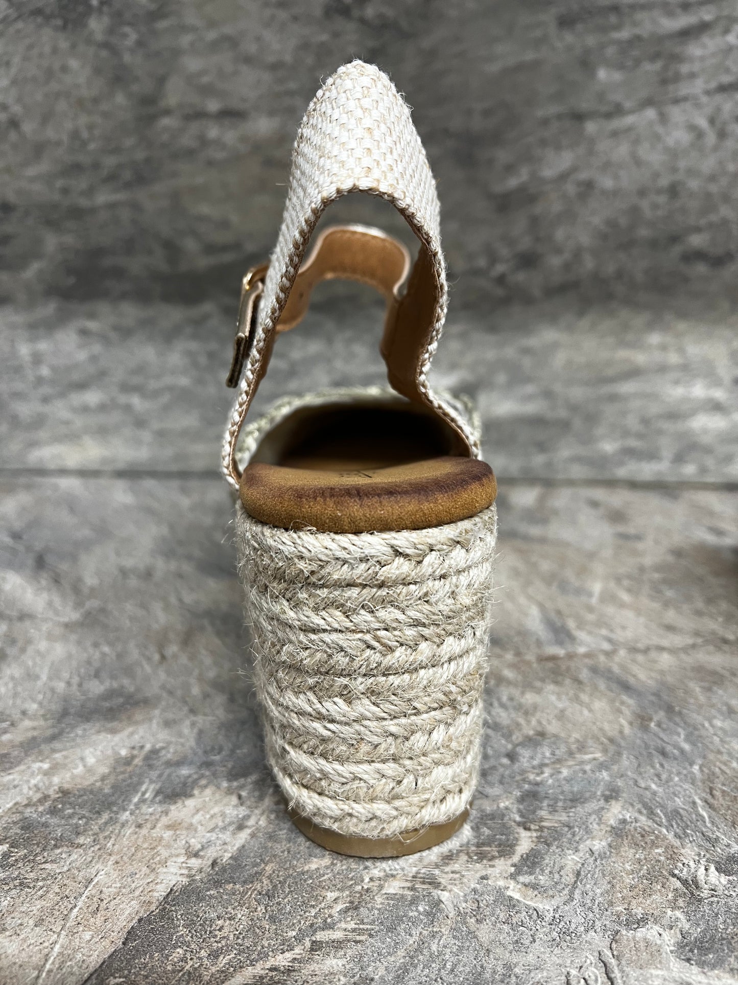 Gold espadrille wedge 3-8