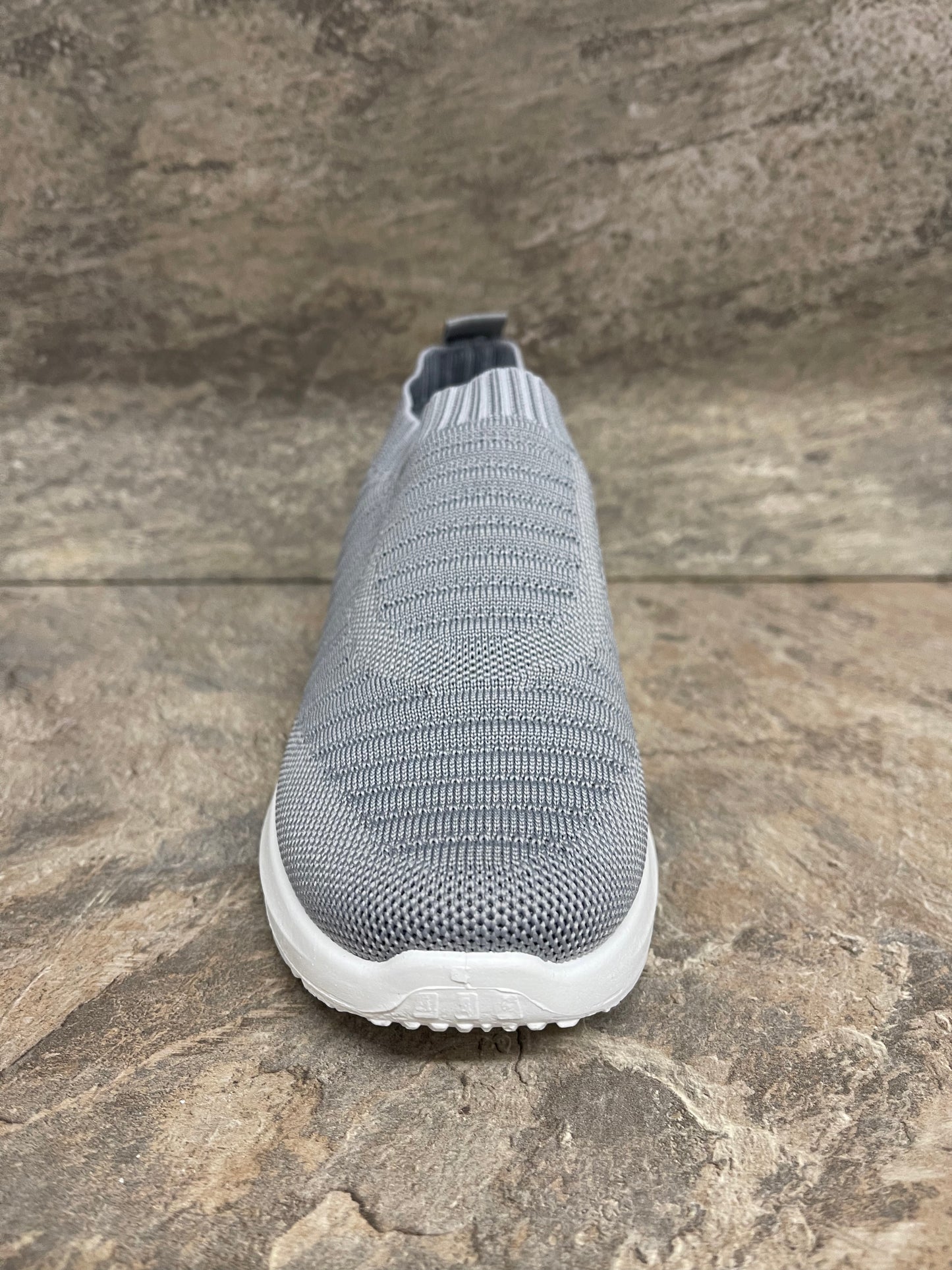 Grey casual slip on trainer 3-8