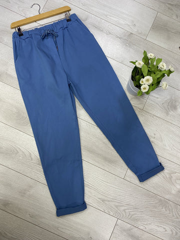 Plus size blue classic magic trousers 18-24