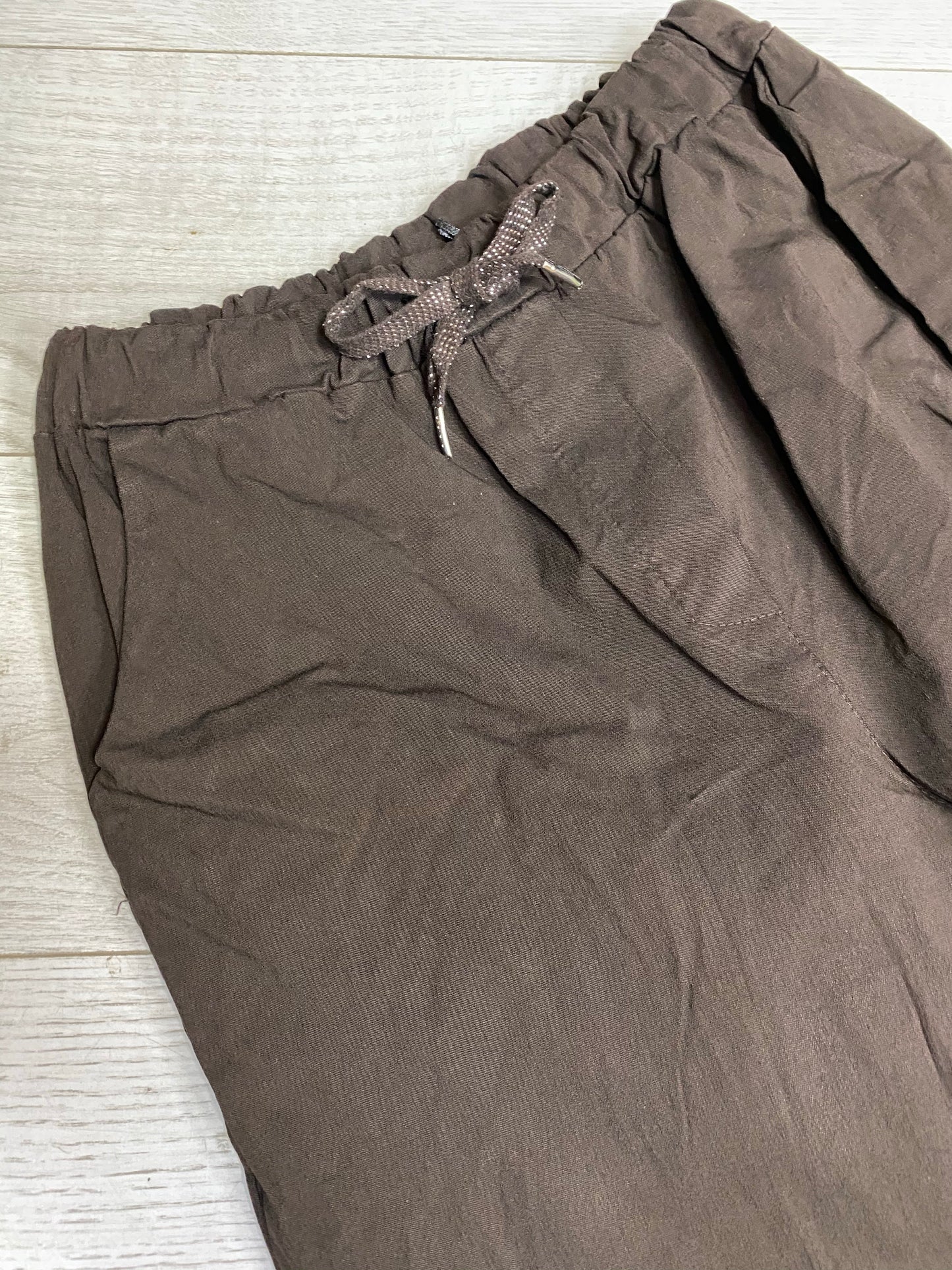 Brown classic magic trousers (reg) 12-18