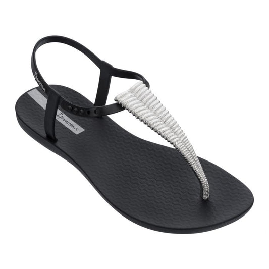 Black Ipanema Class sandal chrome sizes 4-9